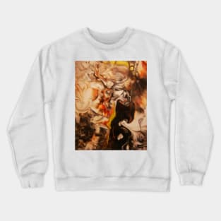 Smoke Pollution Acrylic Abstract Art Crewneck Sweatshirt